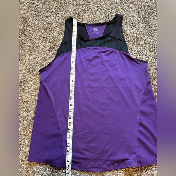 Champion size Large purple & black razorback athletic running tank top - Picture 8 of 9